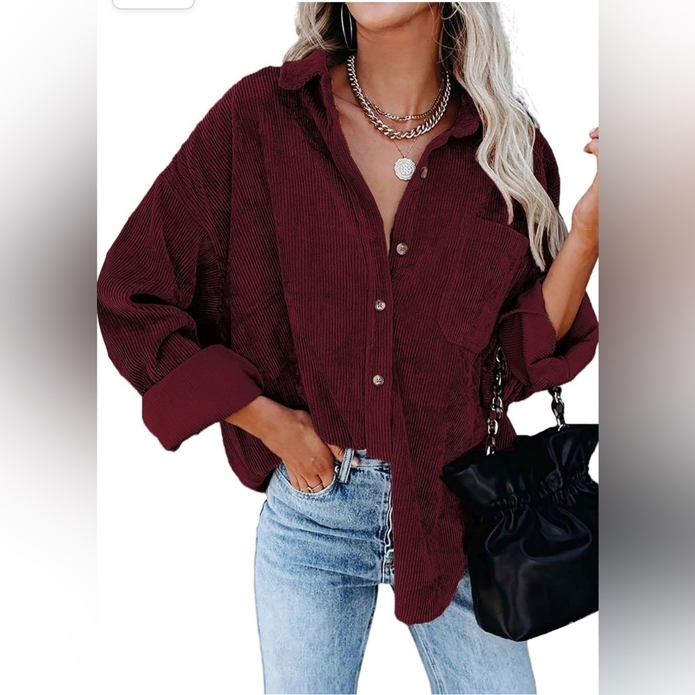 Women’s Corduroy Button Down Shirt